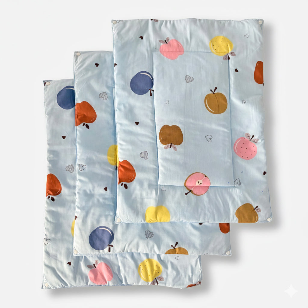 Sweet Apple - Re-usable diaper changing mat - Set of 3 - Oranges and Lemons