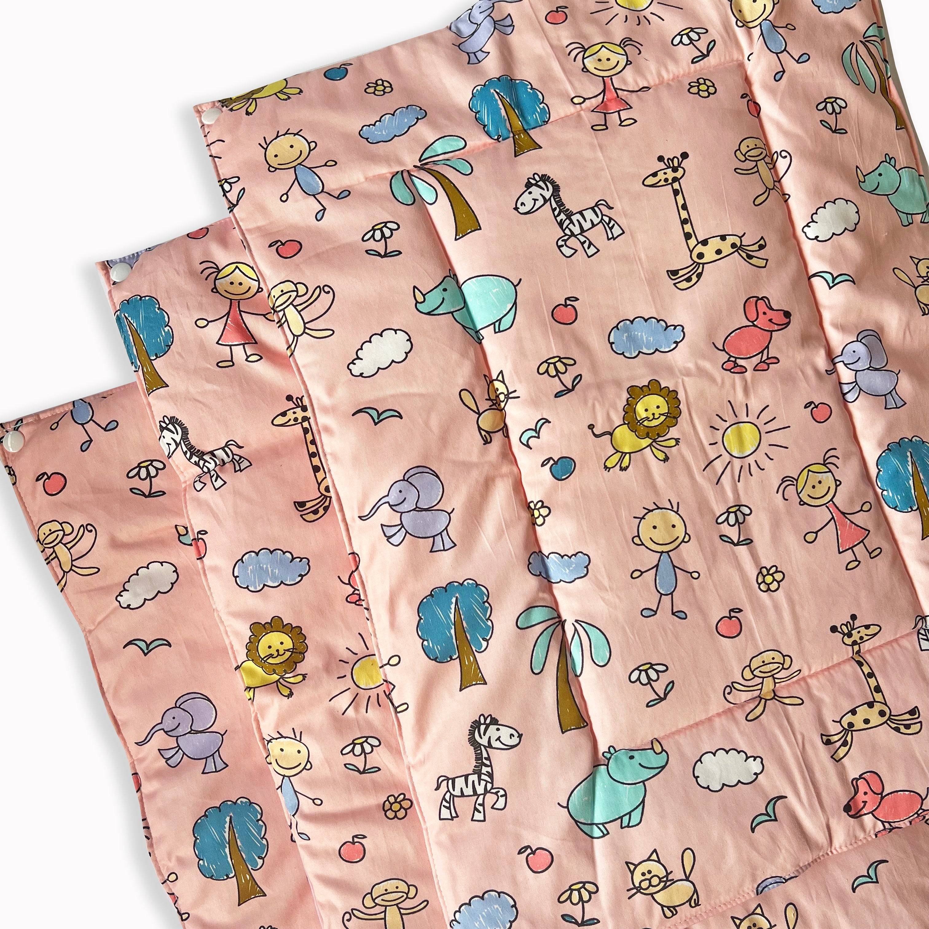 Doodle Land Re-usable diaper changing mat - Set of 3 - Oranges and Lemons