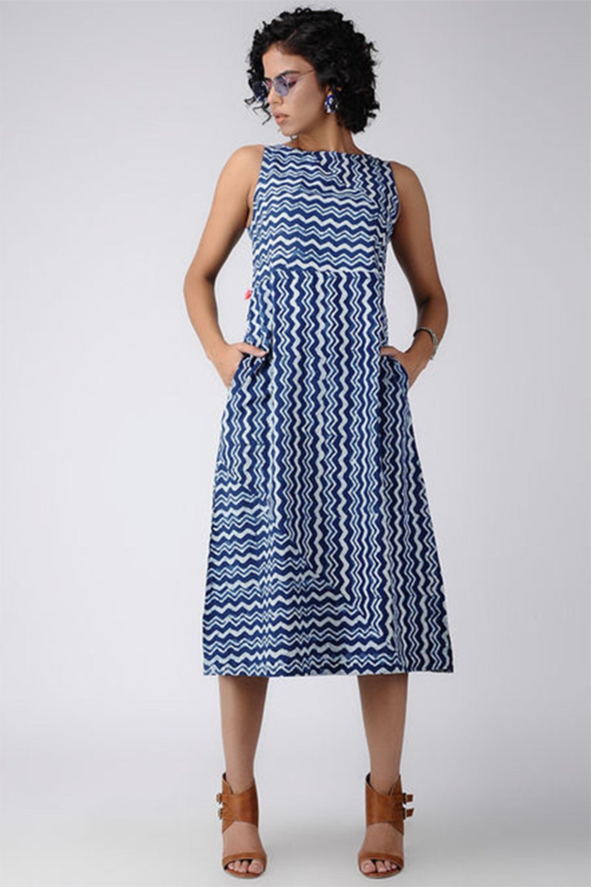 Zig-Zag Print Dress - Dhãran