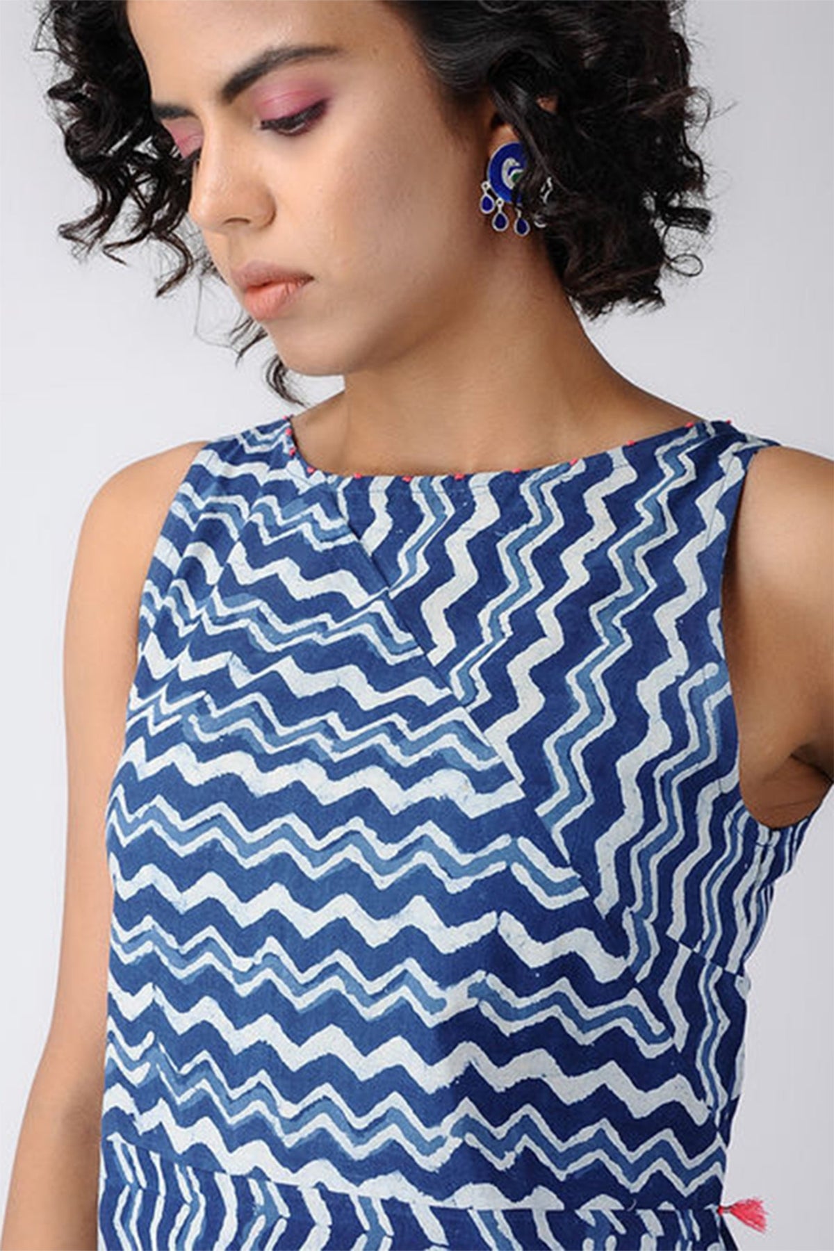 Zig-Zag Print Dress - Dhãran