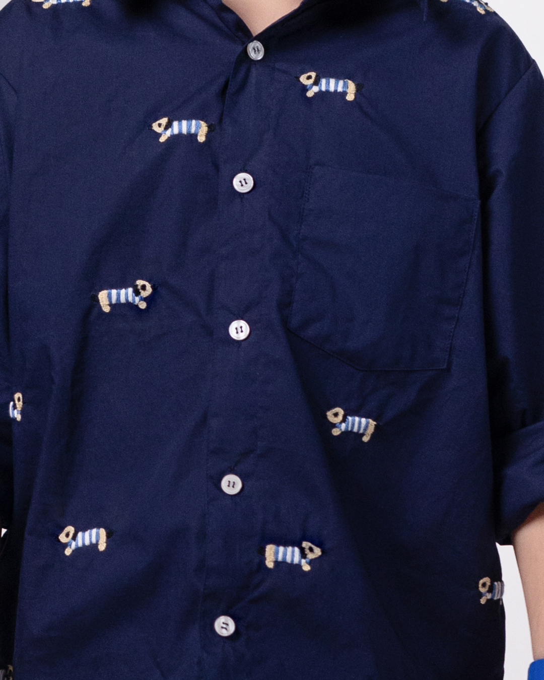 Leo Hand-Embroidered Shirt – hand-embroidered 100% cotton – RASRA MAI