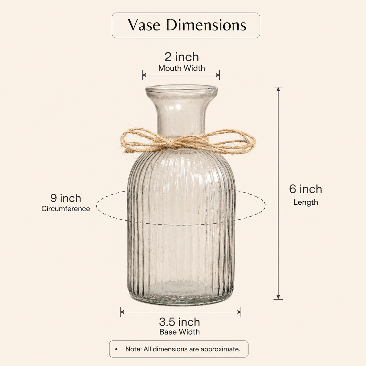 Crystal Bloom Clear Glass Vase with Dried Flowers | Modern Home Décor - https://artecasa.in/