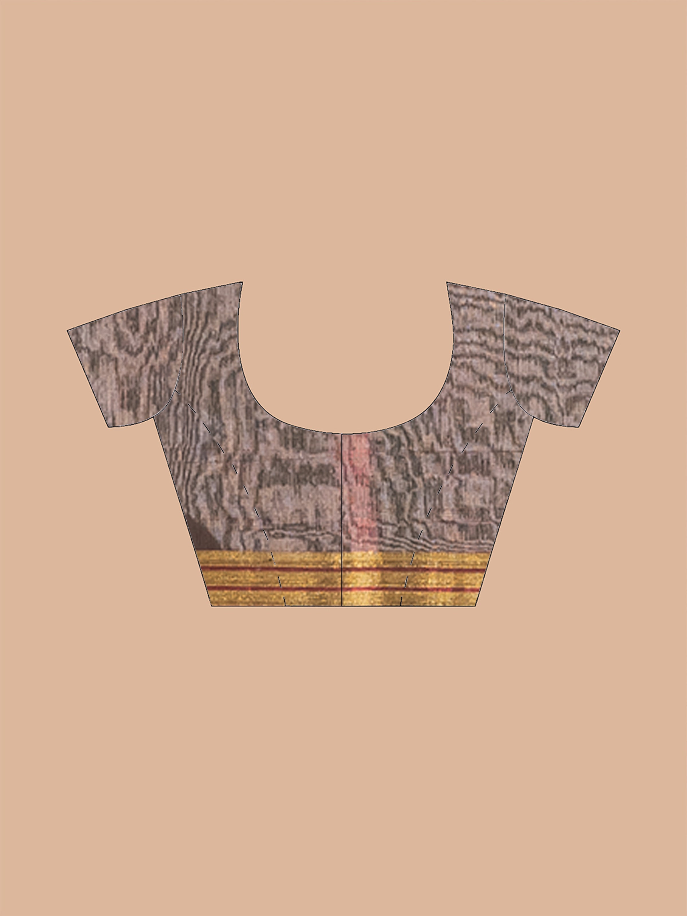Designer green golden tissue blouse for weddings and festive celebrations by Shop AaMe