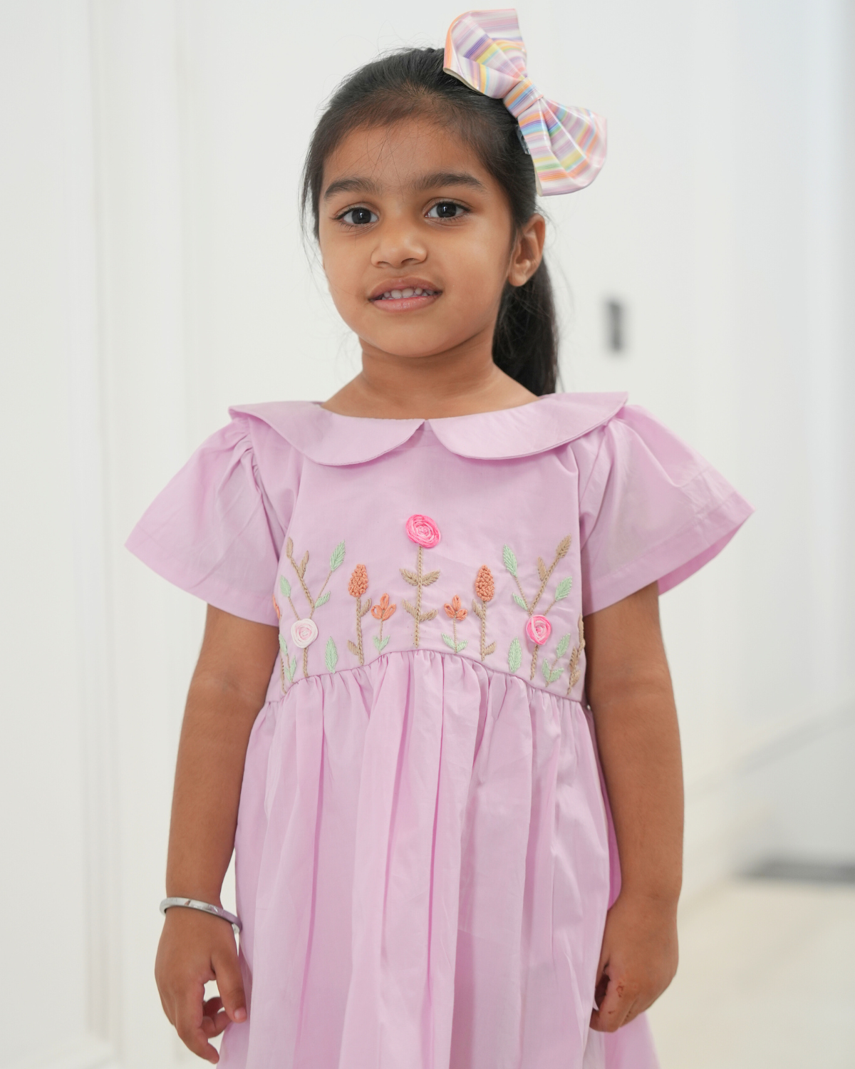 Veda Hand-Embroidered Dress – hand-embroidered 100% cotton – RASRA MAI