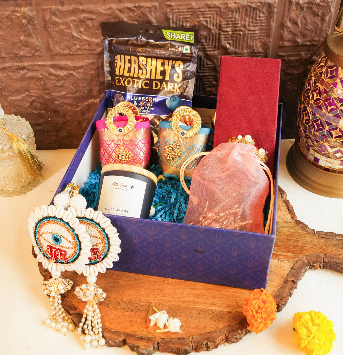 Blissful Silver Basket Diwali Hamper - https://artecasa.in/