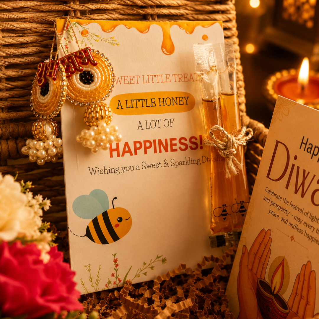 Rustic Ruby Jute Gift Basket | Red Mug & Shubh Labh Festive Hamper - https://artecasa.in/