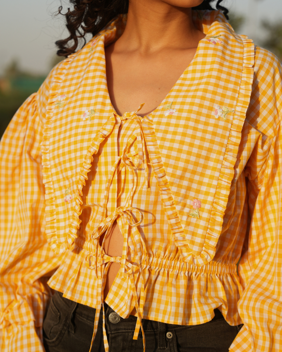 Rayaa Hand-Embroidered Top – hand-embroidered 100% cotton – RASRA MAI
