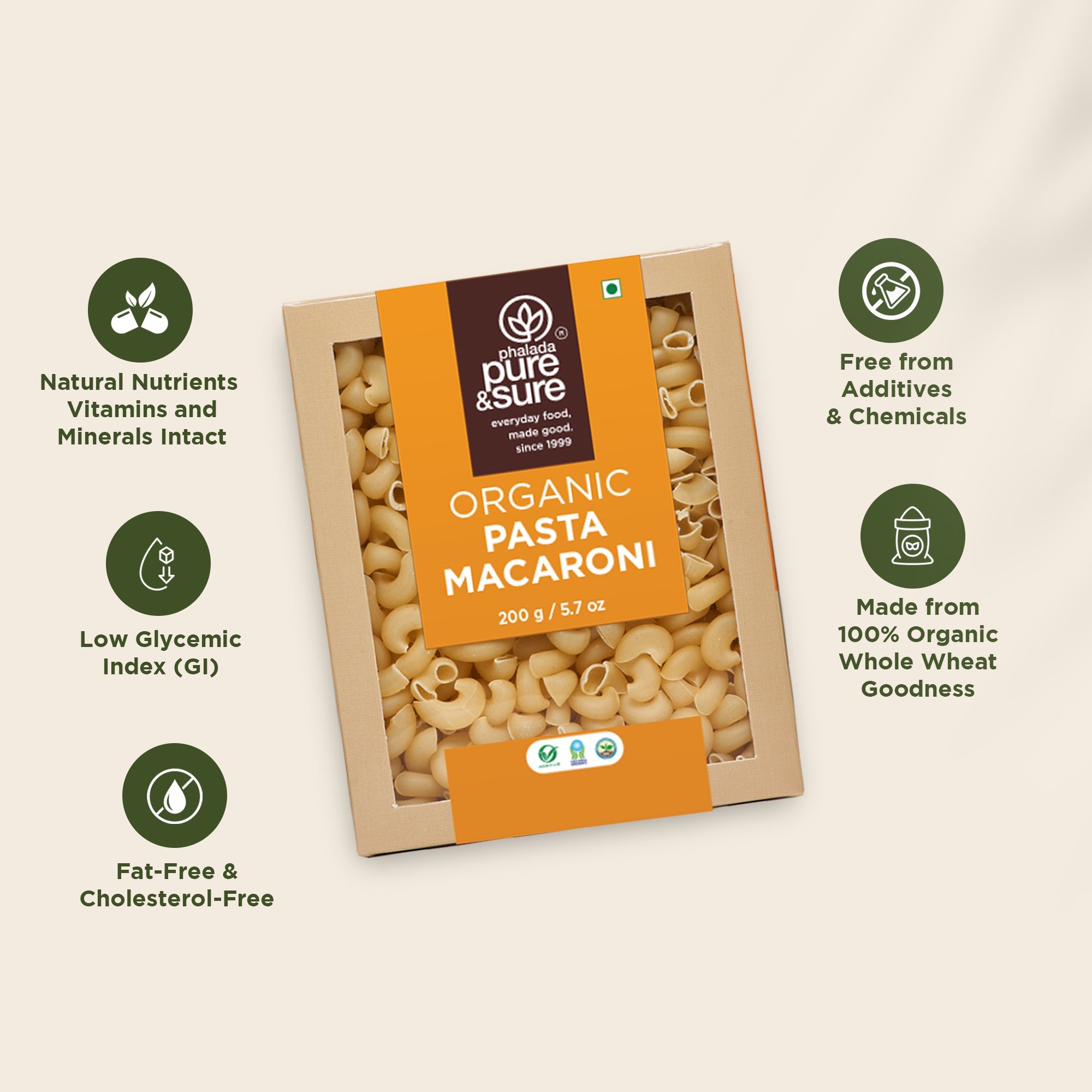 Pasta Macroni Features