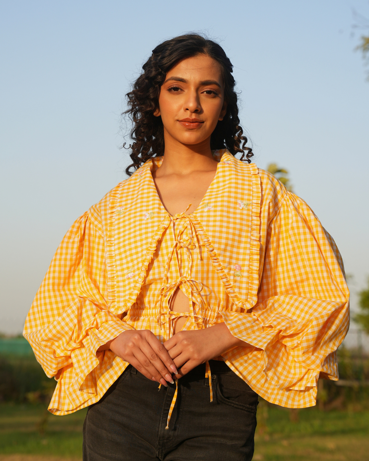 Rayaa Hand-Embroidered Top – hand-embroidered 100% cotton – RASRA MAI
