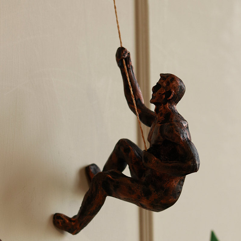 The Climbing crew Wall Hanging (Set of 3)-copper - https://artecasa.in/