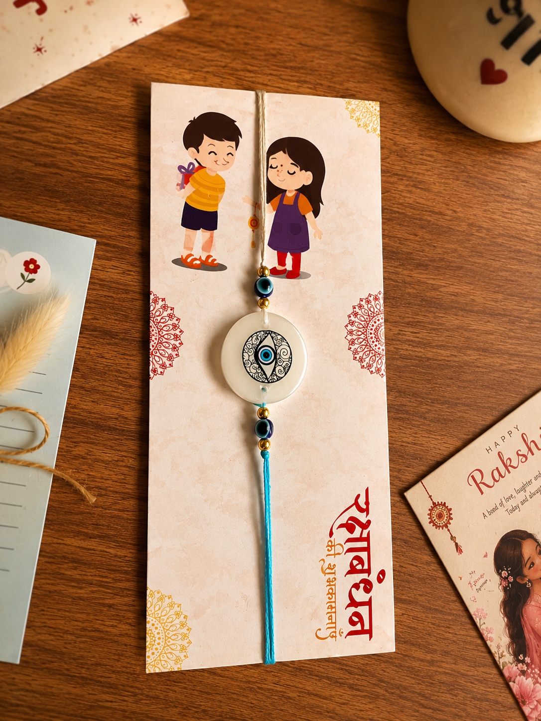 Artecasa Best Bhai Ever Rakhi Box for Brother | Premium Raksha Bandhan Gift Hamper with Bhai Mug, Rakhi, Pooja Essentials, Greeting Card & Personalized Note - https://artecasa.in/