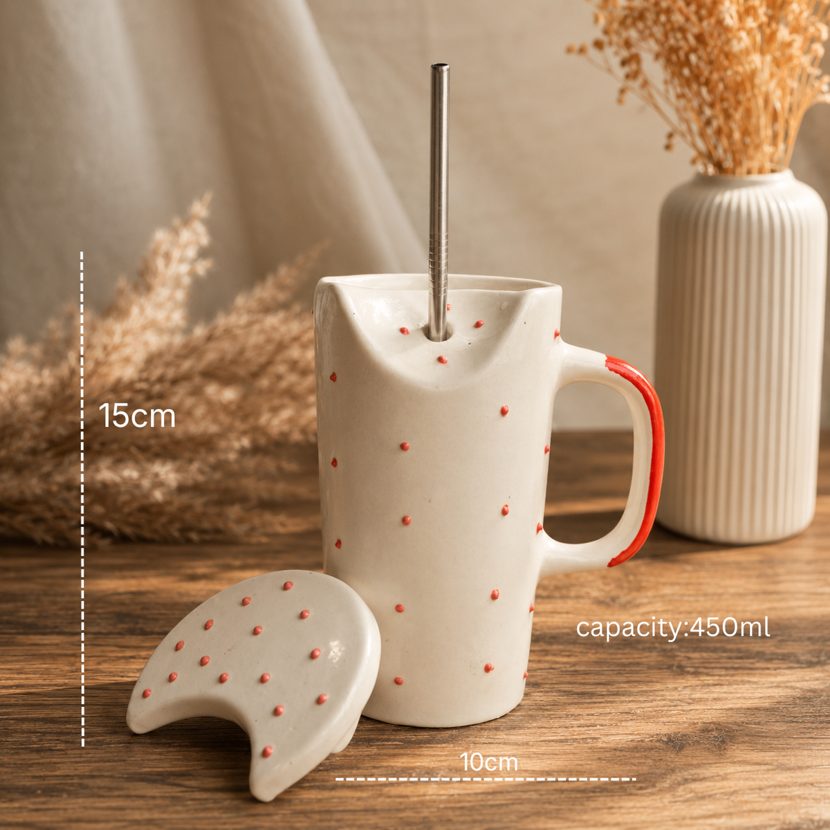 Artecasa Crimson Ceramic Sipper Hamper | Premium Raksha Bandhan Gift Hamper - https://artecasa.in/