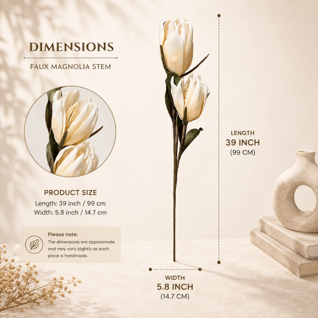 Sunlit Champaca Magnolia Artificial Flower | Diwali Décor - https://artecasa.in/