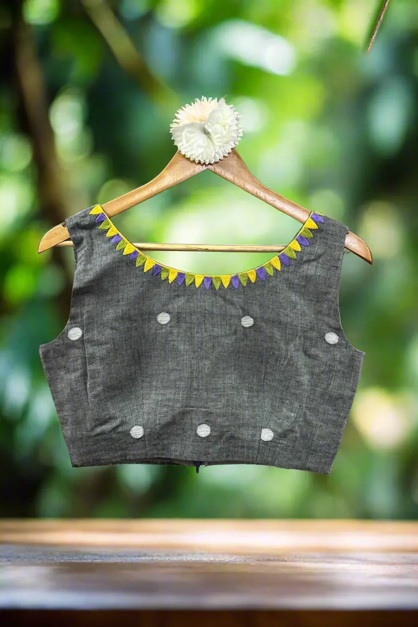 Amaya Jamdani Blouse-Sutra Art of Clothing