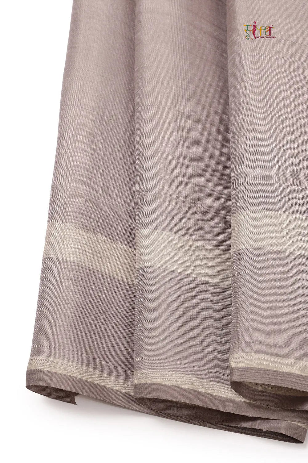 Handloom Peach & Lemon Check Pure Silk Kanchi Saree-Sutra Art of Clothing