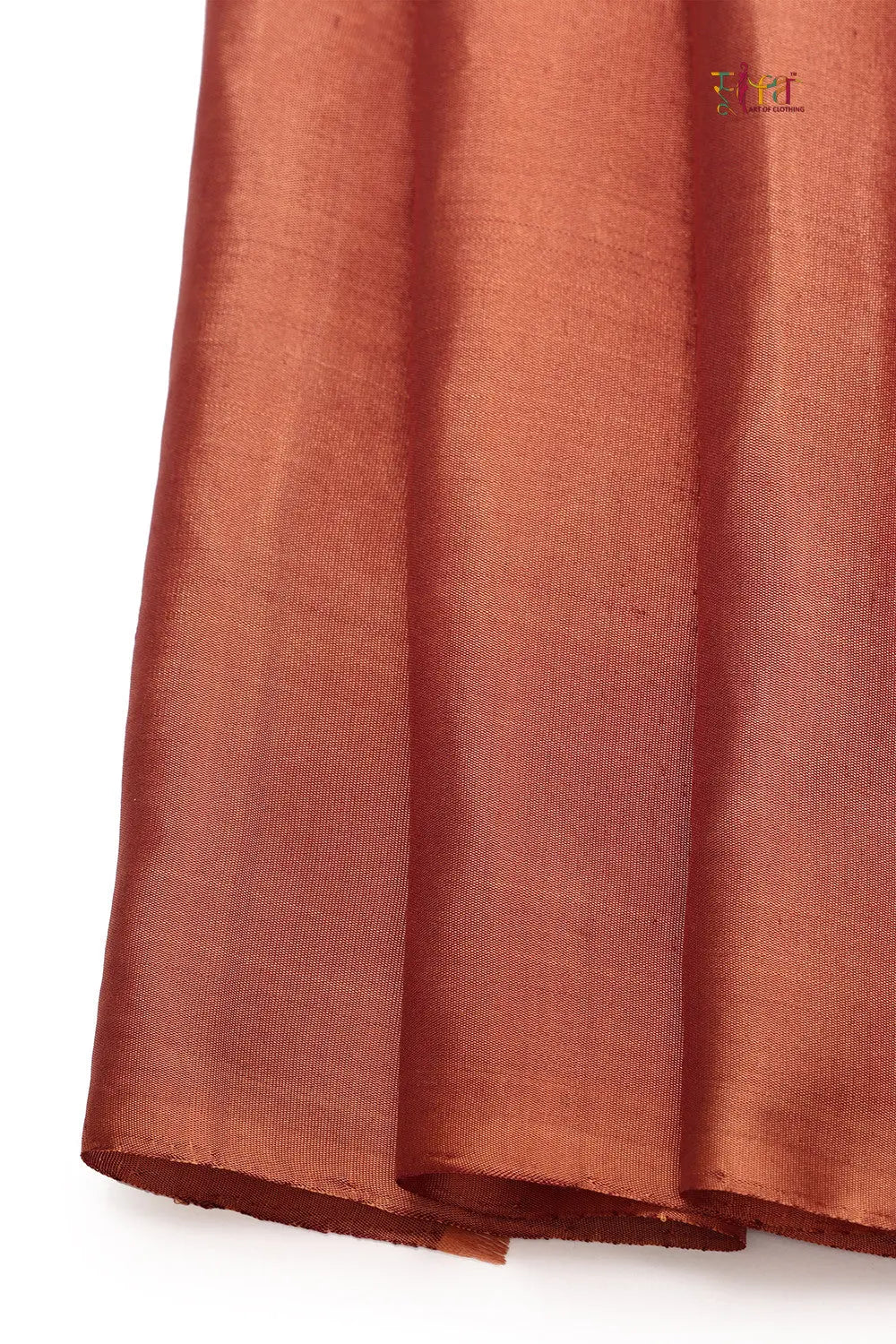 Sienna Brown With Zari Motifs Pure Silk Saree-Sutra Art of Clothing