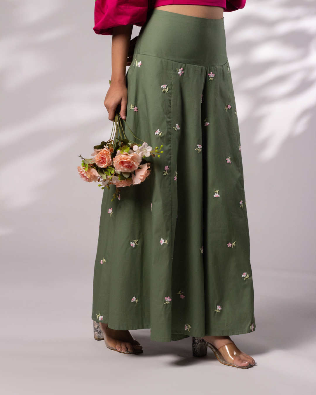 Vaani Hand-Embroidered Long Skirt – hand-embroidered 100% cotton – RASRA MAI