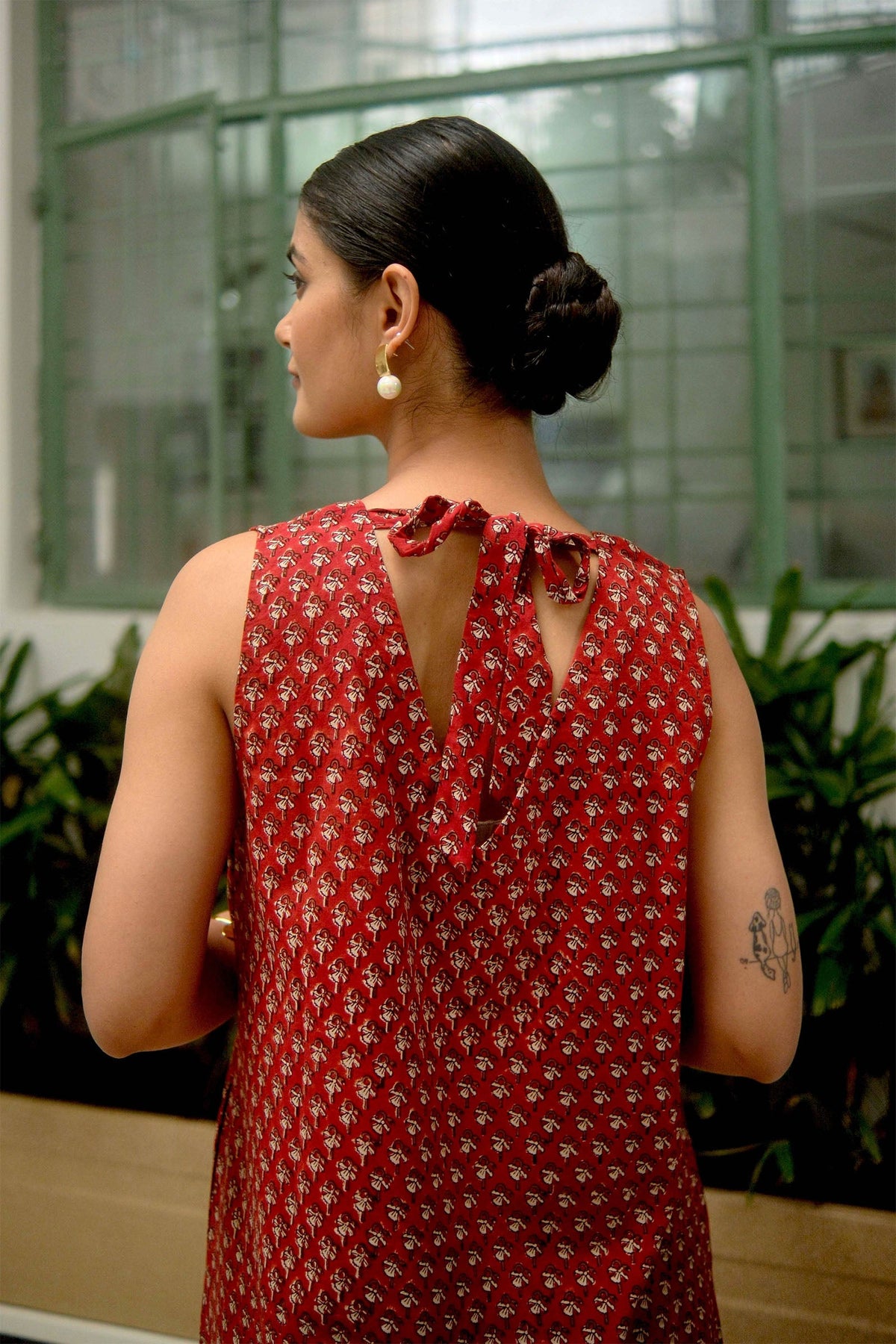 Jhalar dress Red - Dhãran