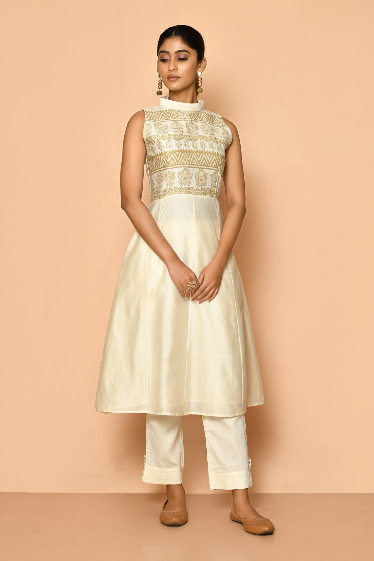 Ayoola halter silk kurta set online