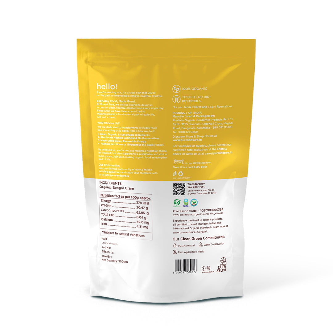 Organic Bengal Gram Back