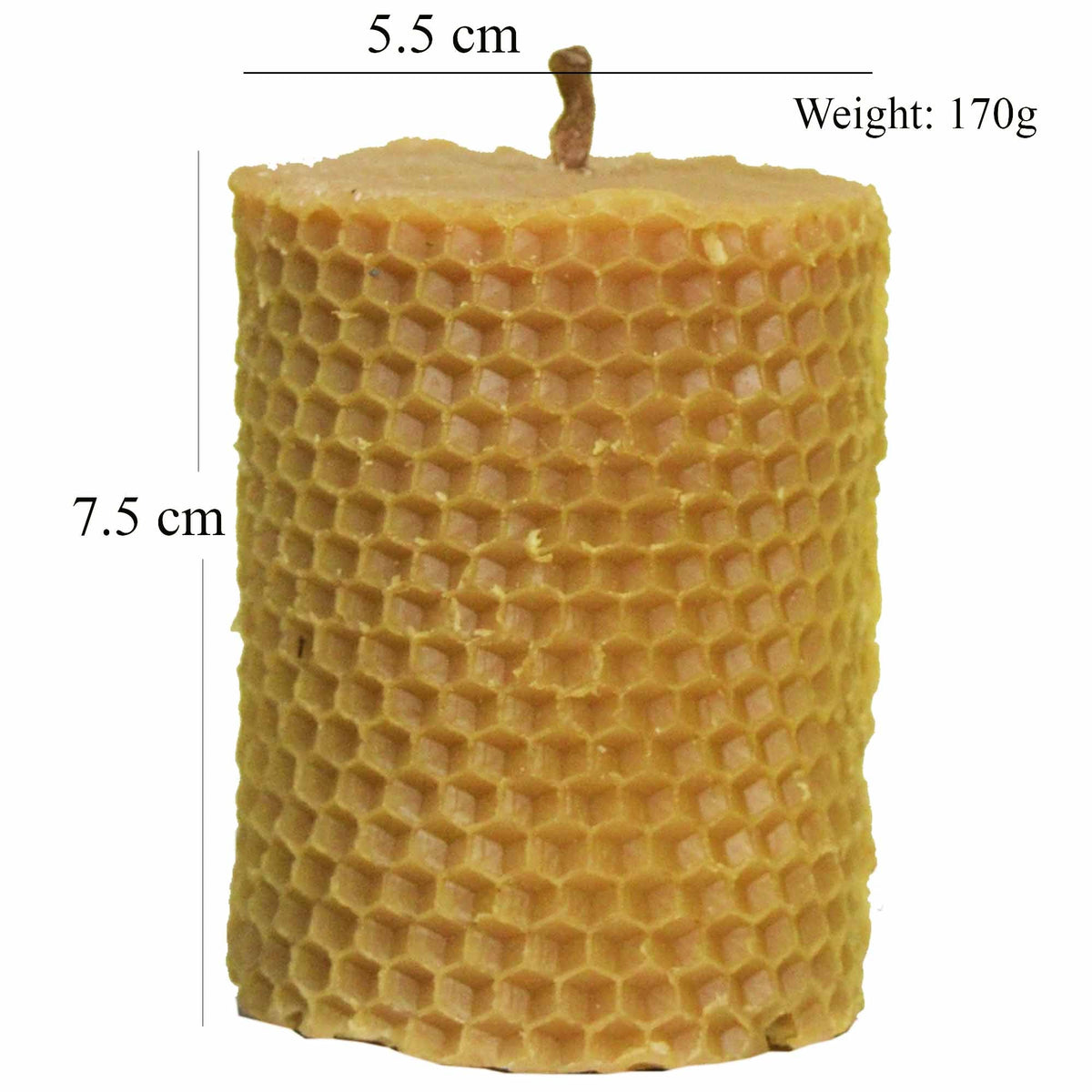 Handmade beeswax candle set for natural home fragrance