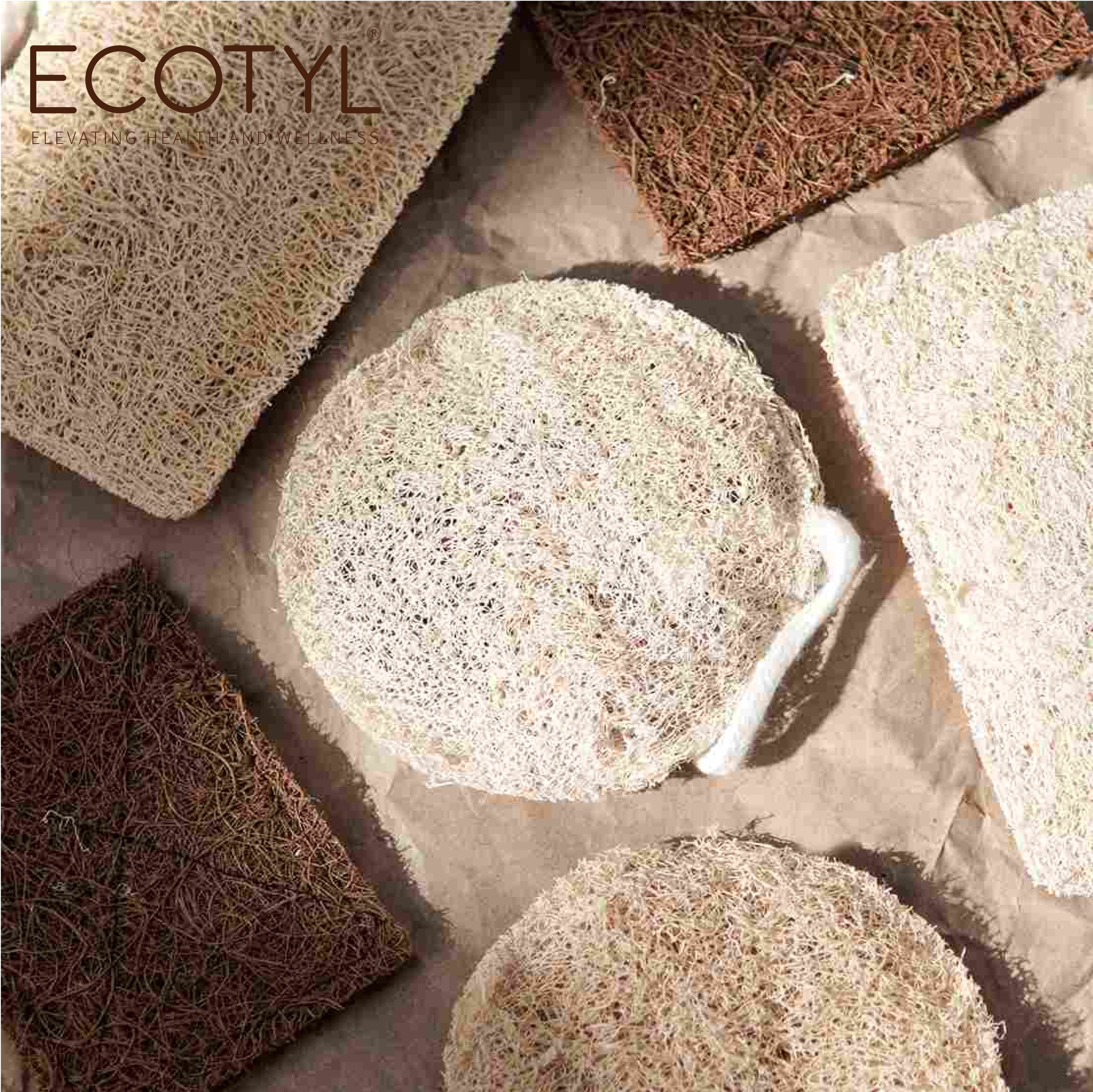 Natural Body Loofah - Set of 2 - Ecotyl - 100% Organic I Sustainable