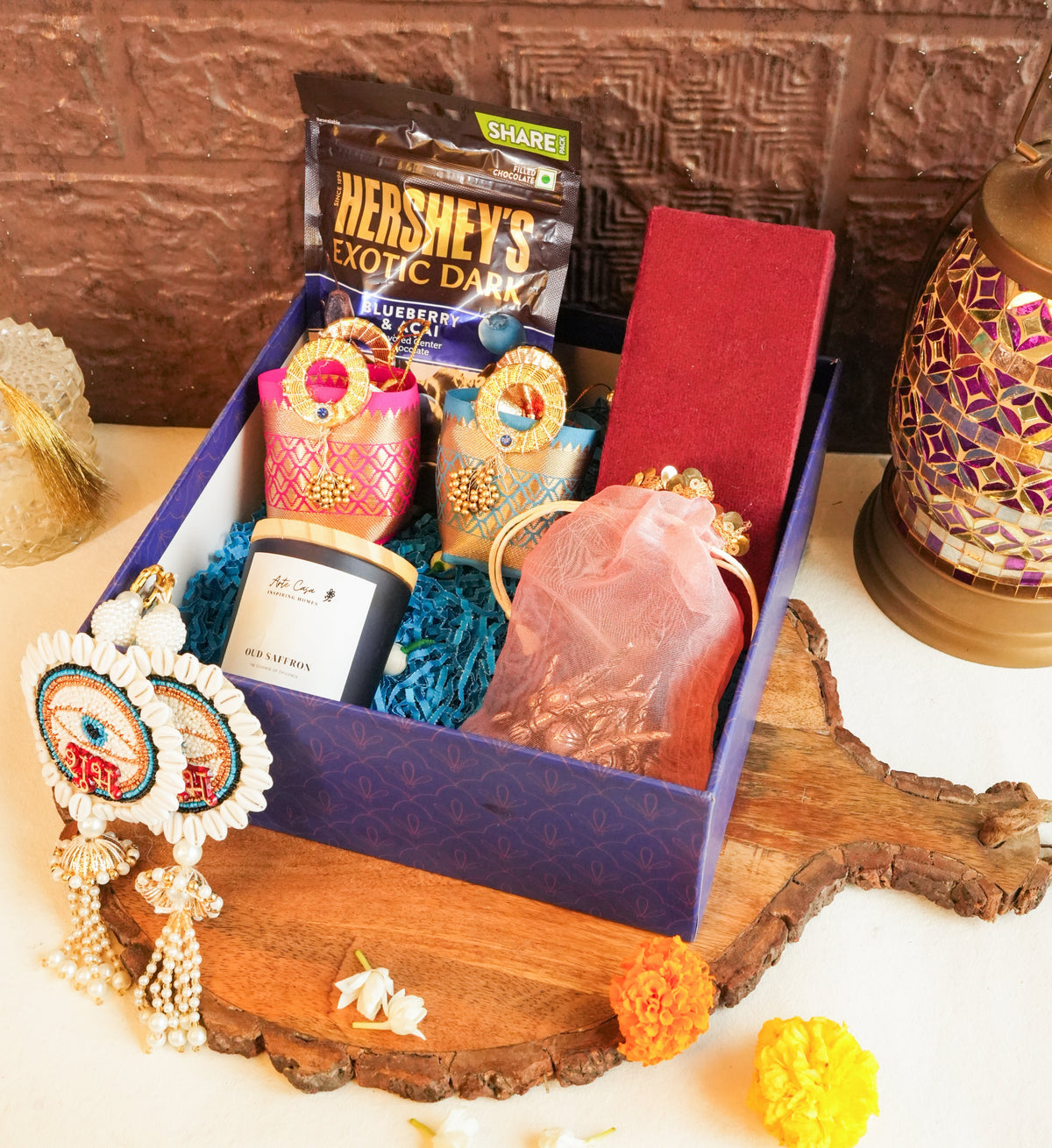 Blissful Silver Basket Diwali Hamper - https://artecasa.in/
