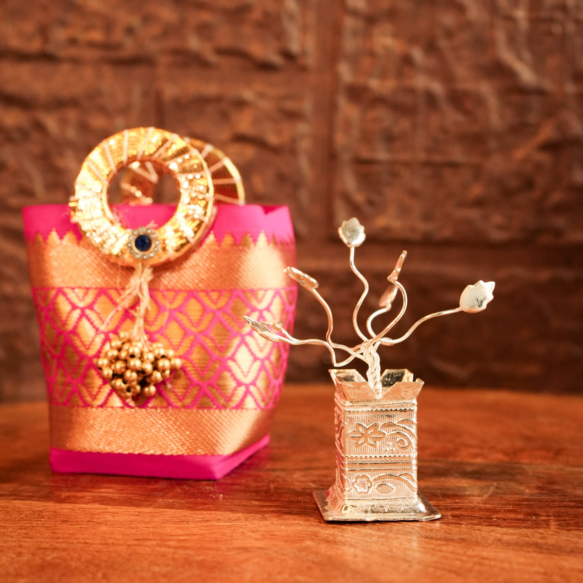 Blissful Silver Basket Diwali Hamper - https://artecasa.in/