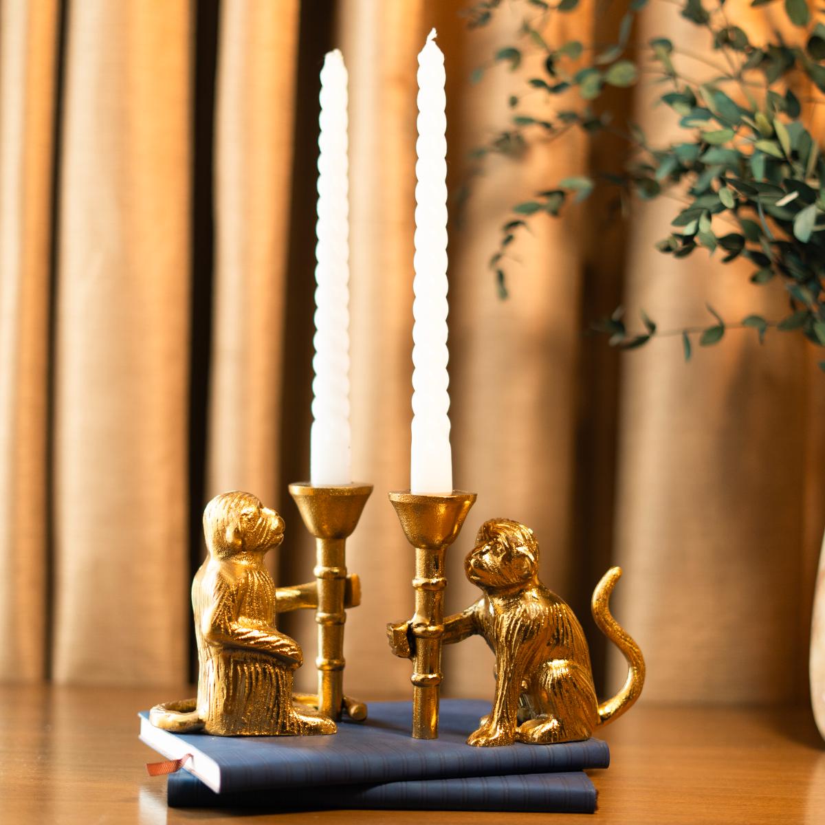 Monkey Mischief Candle holder set of 2 - https://artecasa.in/