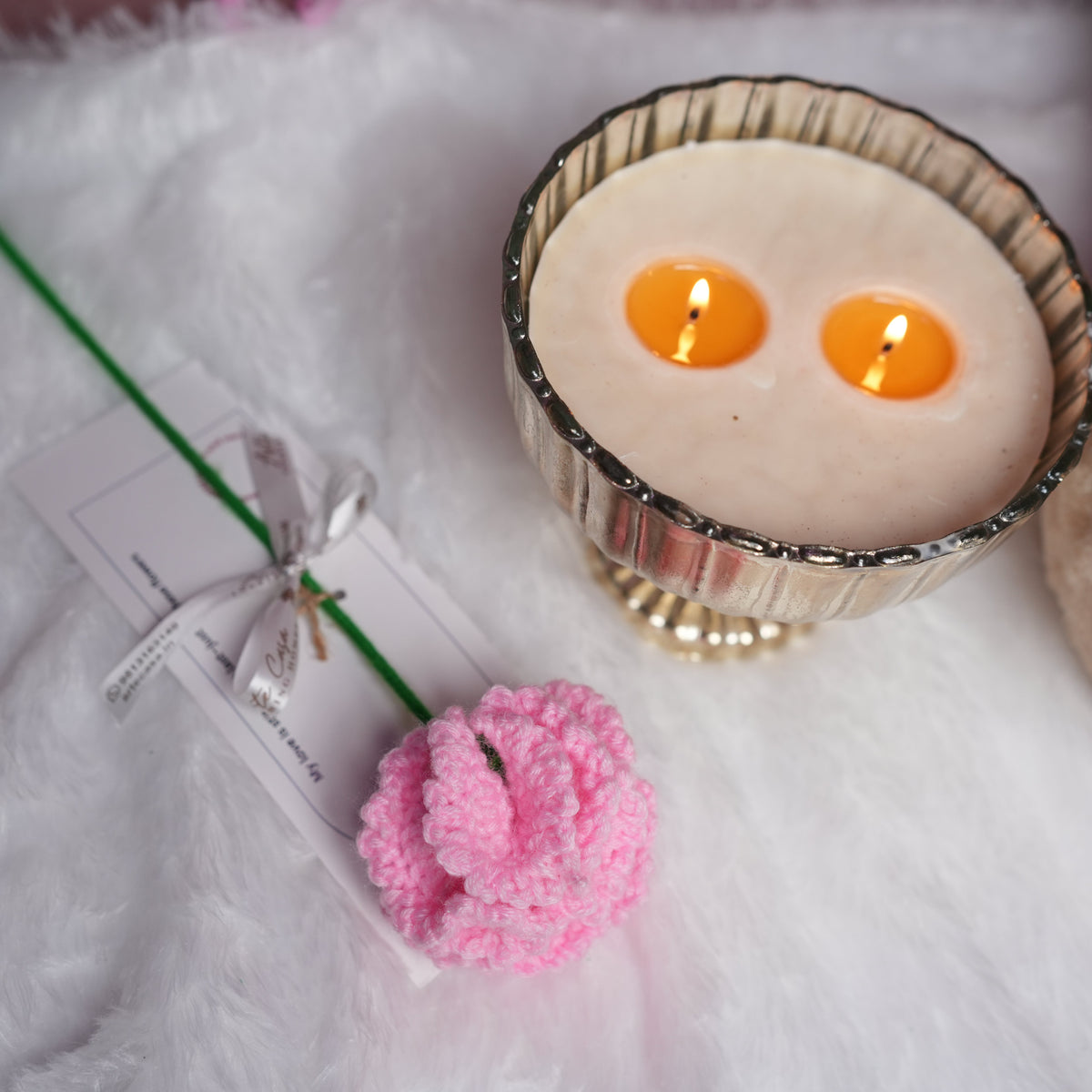 Pink Carnation Crochet Flower – Handcrafted Forever Floral Décor | ArteCasa - https://artecasa.in/