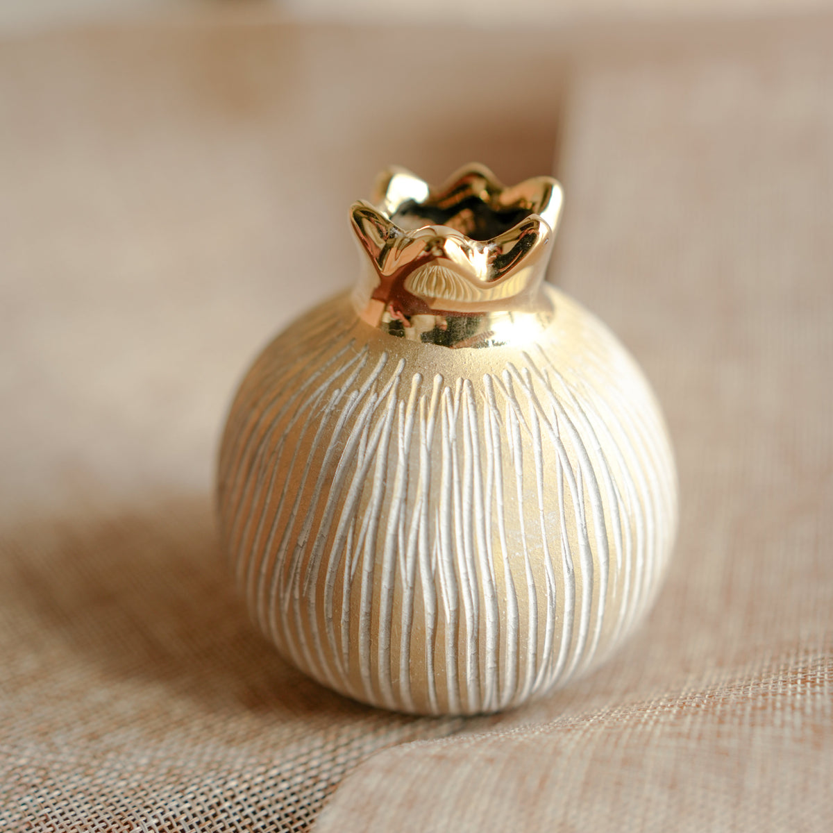 Pomegranate Jewel Vase Small | Luxury Decor – ArteCasa - https://artecasa.in/