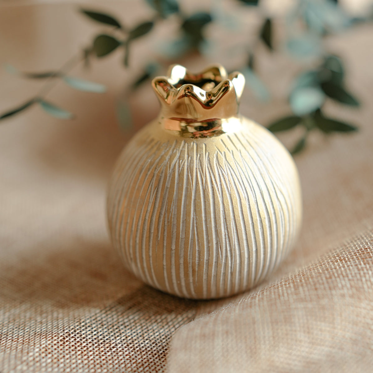 Pomegranate Jewel Vase Small | Luxury Decor – ArteCasa - https://artecasa.in/
