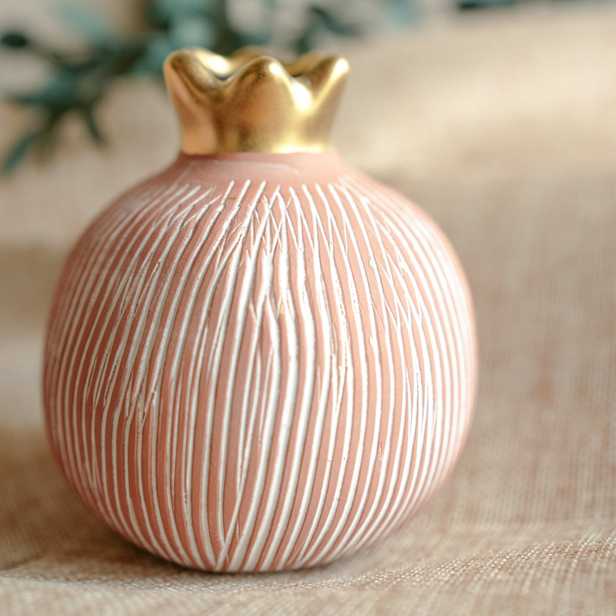 Pomegranate Jewel Vase Large | Luxury Decor – ArteCasa - https://artecasa.in/