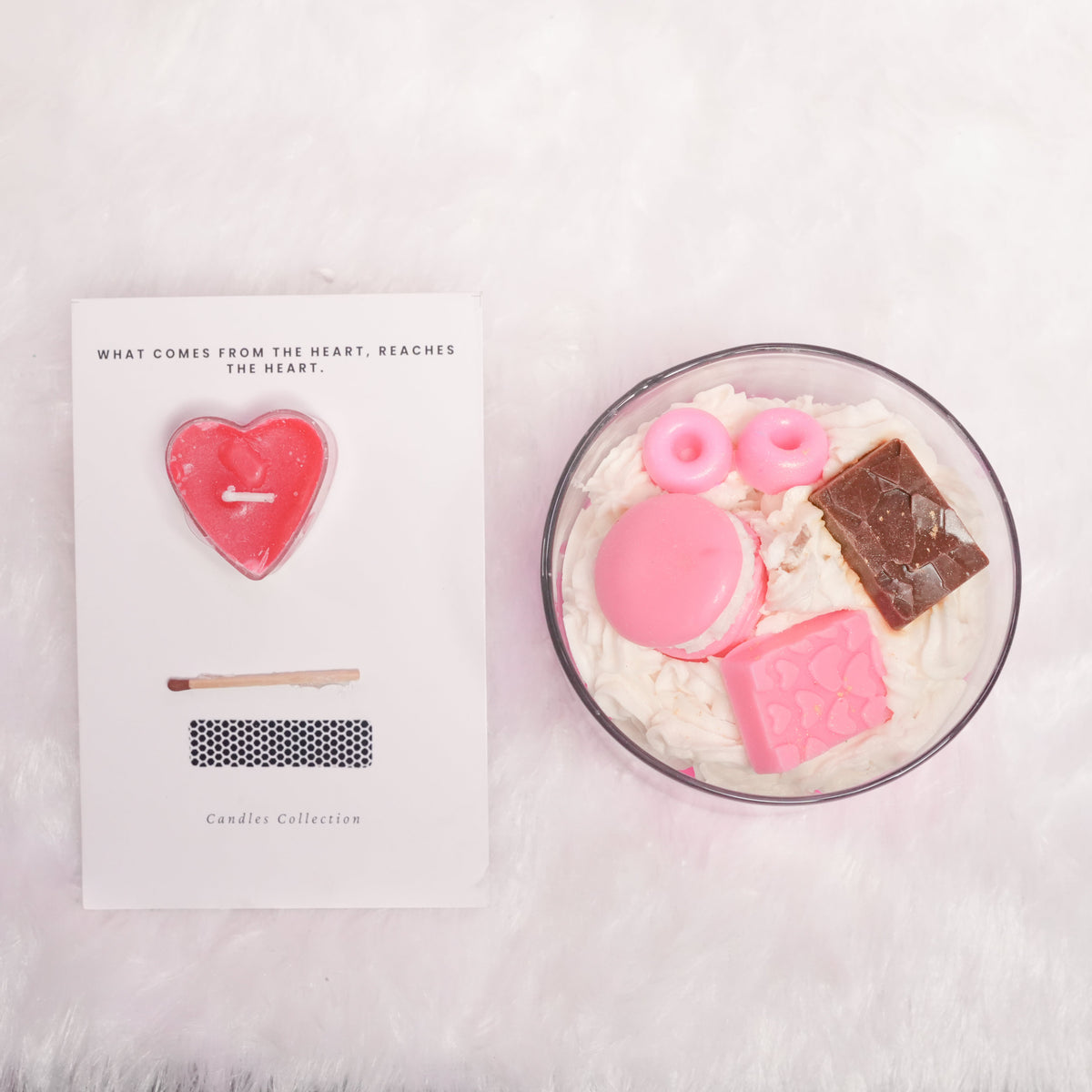 Sugar Rush Candle – Dessert Style Pink Candle | Artecasa - https://artecasa.in/