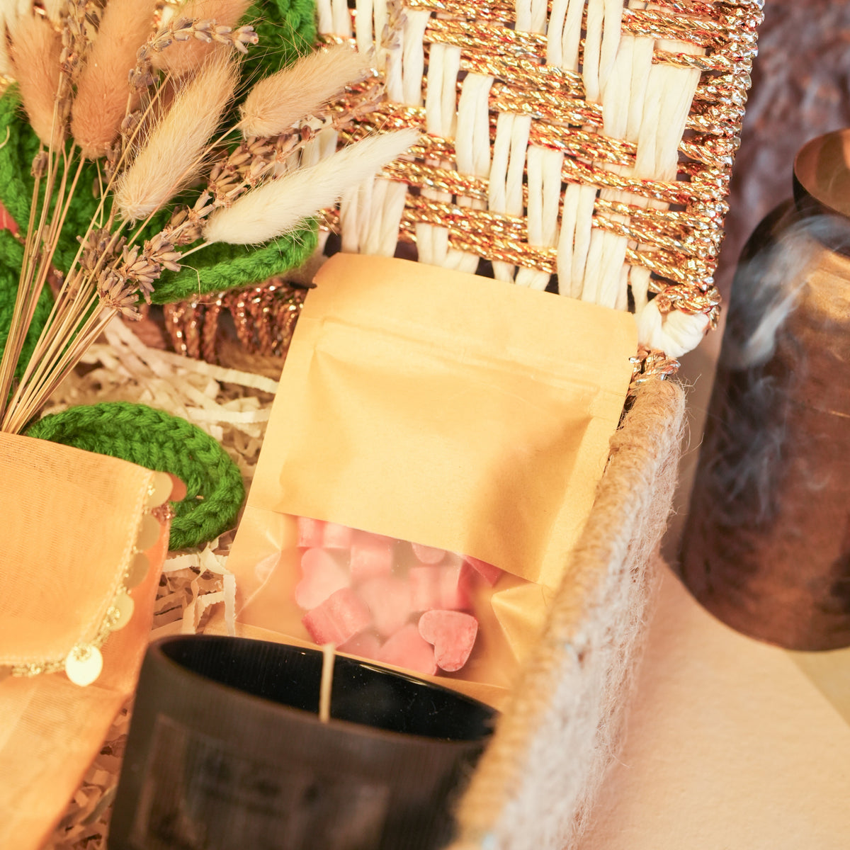 Golden Grace Gift Basket - https://artecasa.in/