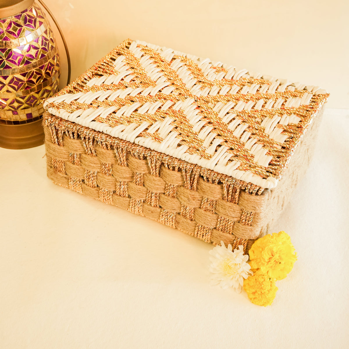 Golden Grace Gift Basket - https://artecasa.in/