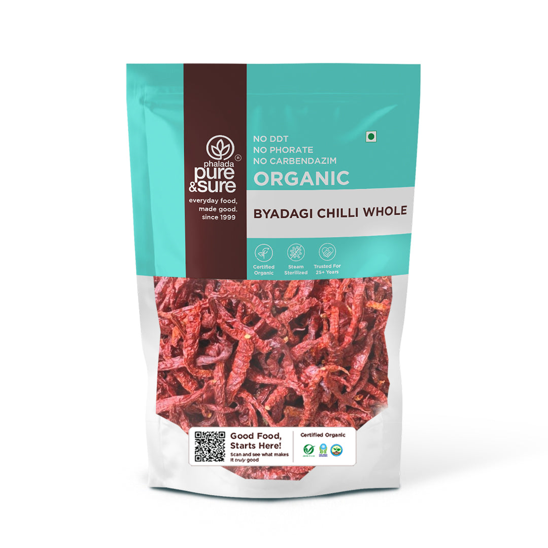 Phalada Pure and Sure Organic Byadagi Chilli Whole Front