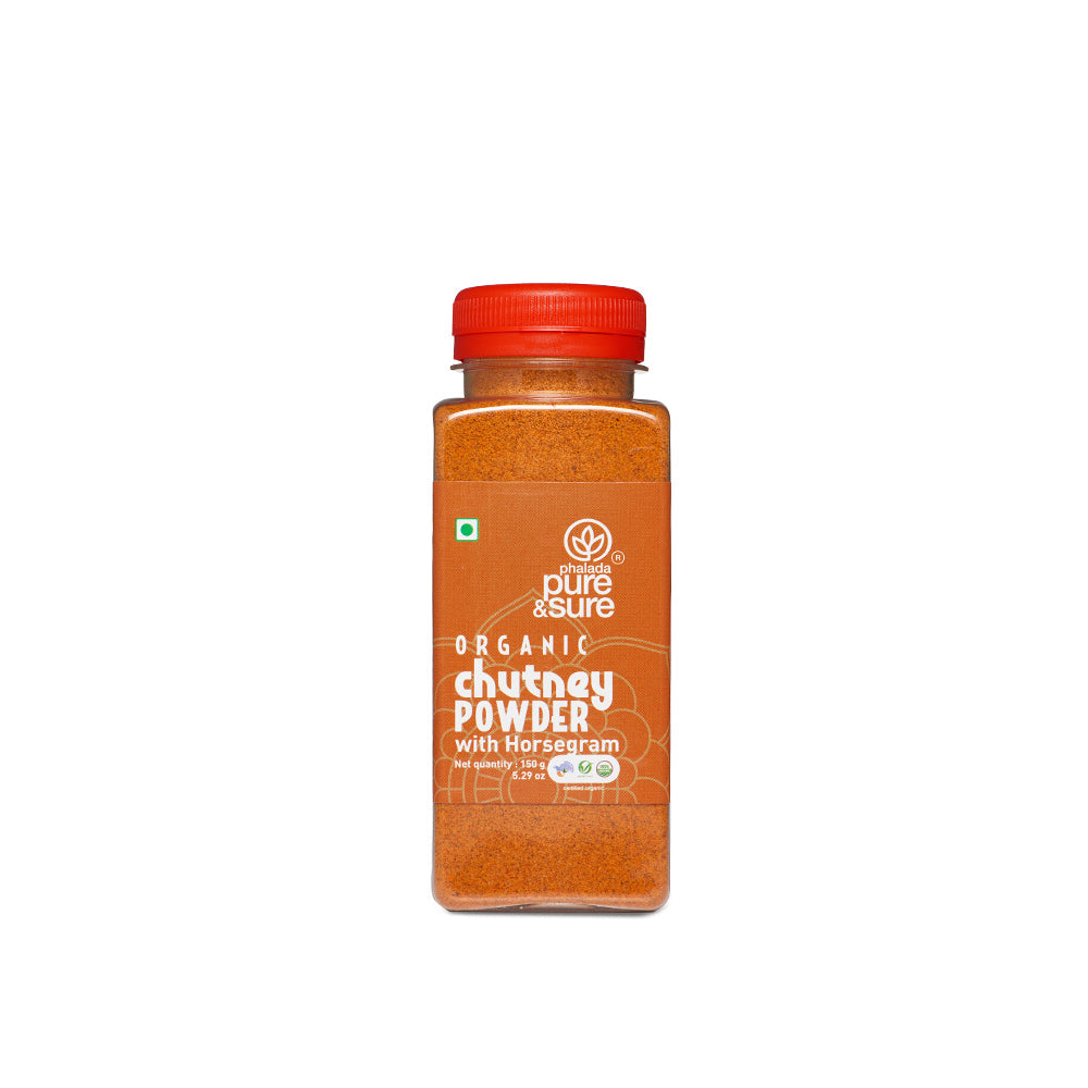 Phalada Pure and Sure Organic Chutney Powder with Horsegram Front