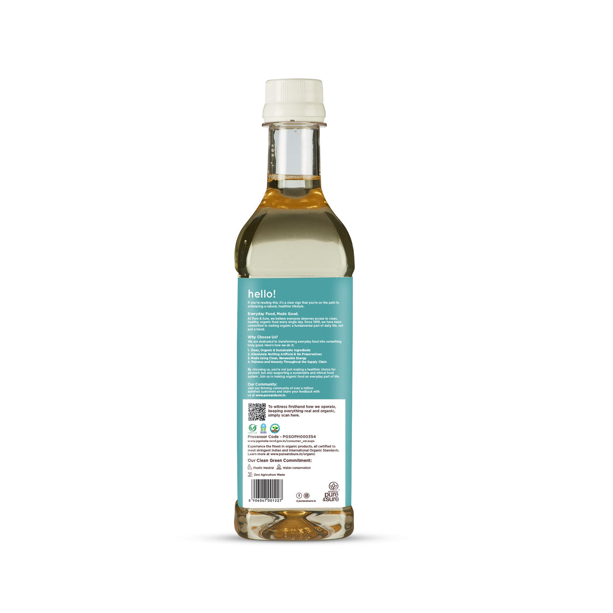 Colde Pressed Coconut Oil Back