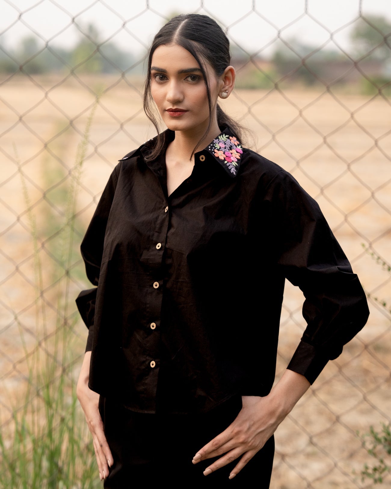 Myrra Hand-Embroidered Shirt – hand-embroidered 100% cotton – RASRA MAI