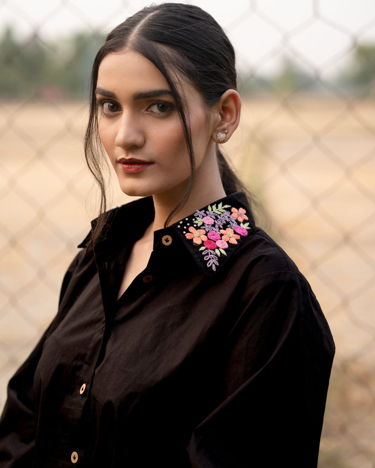 Myrra Hand-Embroidered Shirt – hand-embroidered 100% cotton – RASRA MAI