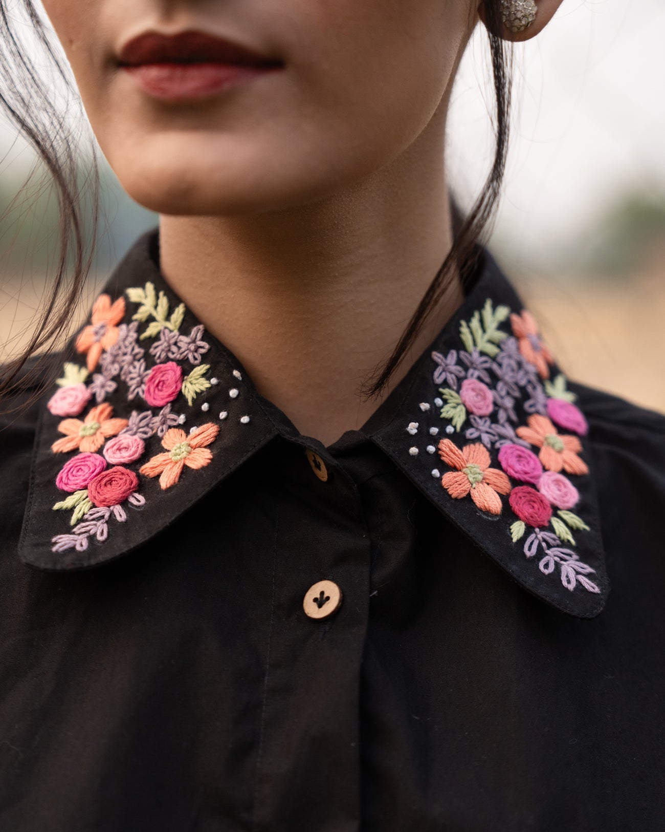 Myrra Hand-Embroidered Shirt – hand-embroidered 100% cotton – RASRA MAI