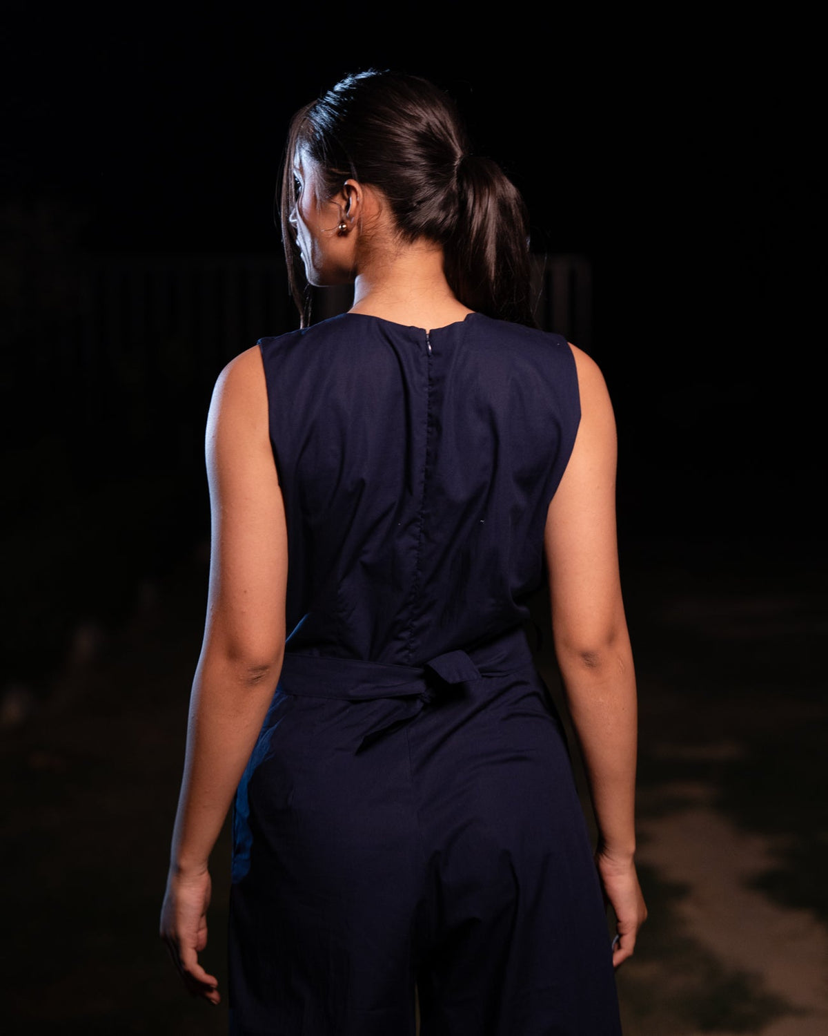 Rradhika Hand-Embroidered Jumpsuit – hand-embroidered 100% cotton – RASRA MAI