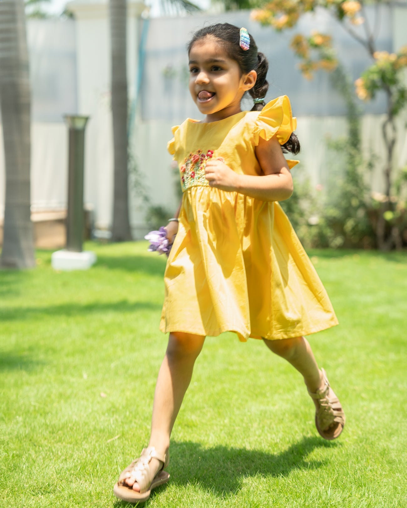 Neysa Hand-Embroidered Dress – hand-embroidered 100% cotton – RASRA MAI