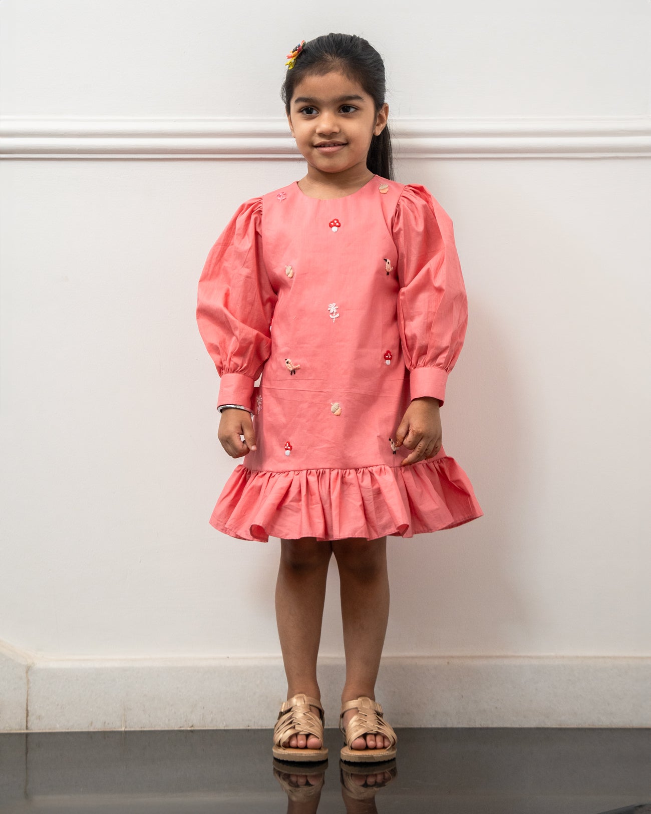 Mahi Hand-Embroidered Dress – hand-embroidered 100% cotton – RASRA MAI