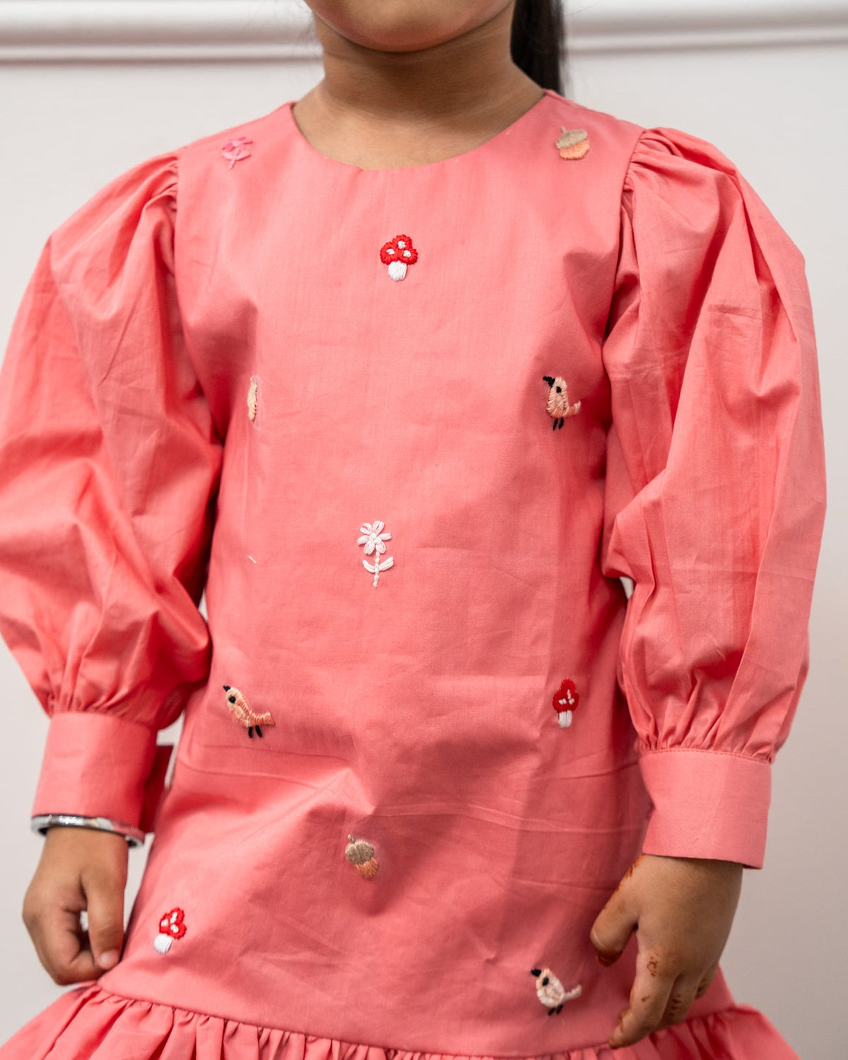 Mahi Hand-Embroidered Dress – hand-embroidered 100% cotton – RASRA MAI