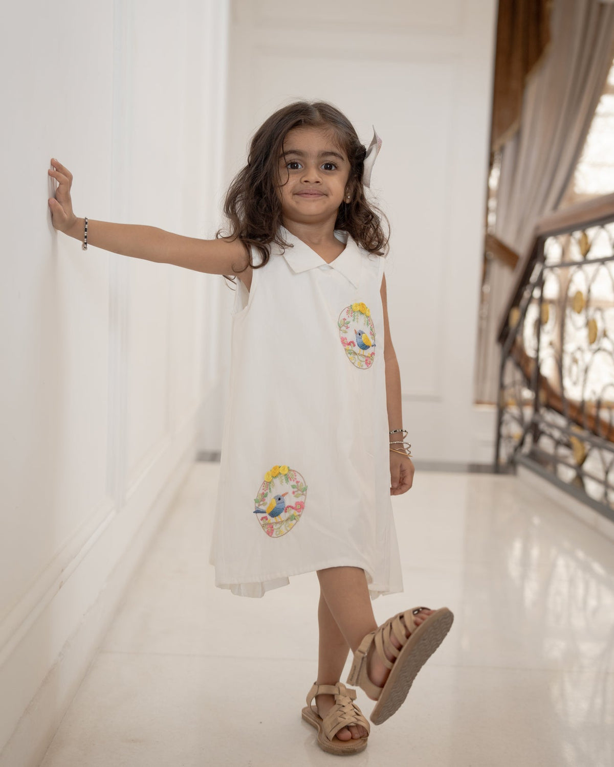 Baani Hand-Embroidered Dress – hand-embroidered 100% cotton – RASRA MAI