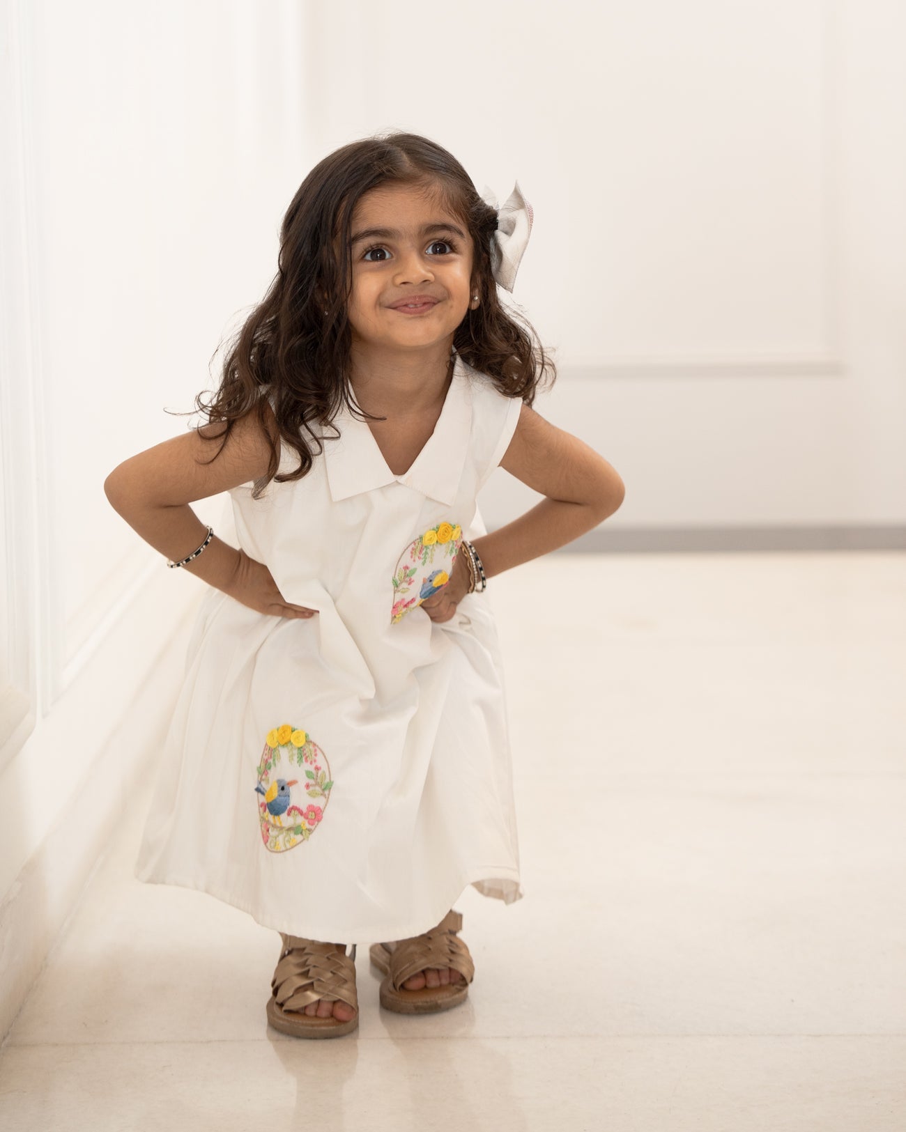Baani Hand-Embroidered Dress – hand-embroidered 100% cotton – RASRA MAI