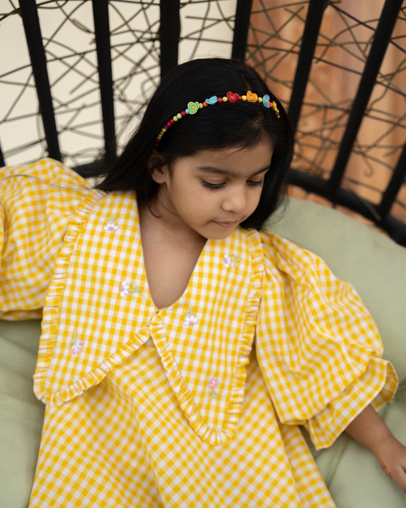 Ray Hand-Embroidered Dress – hand-embroidered 100% cotton – RASRA MAI