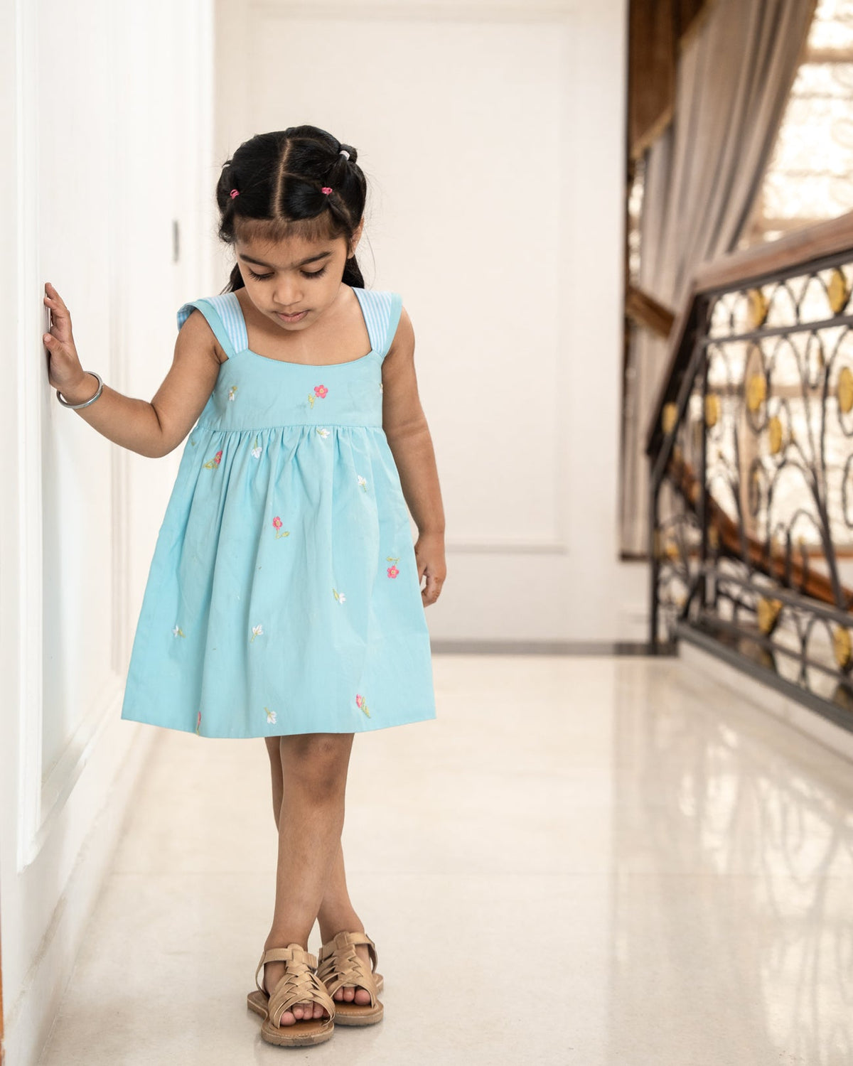 Lima Hand-Embroidered Dress – hand-embroidered 100% cotton – RASRA MAI